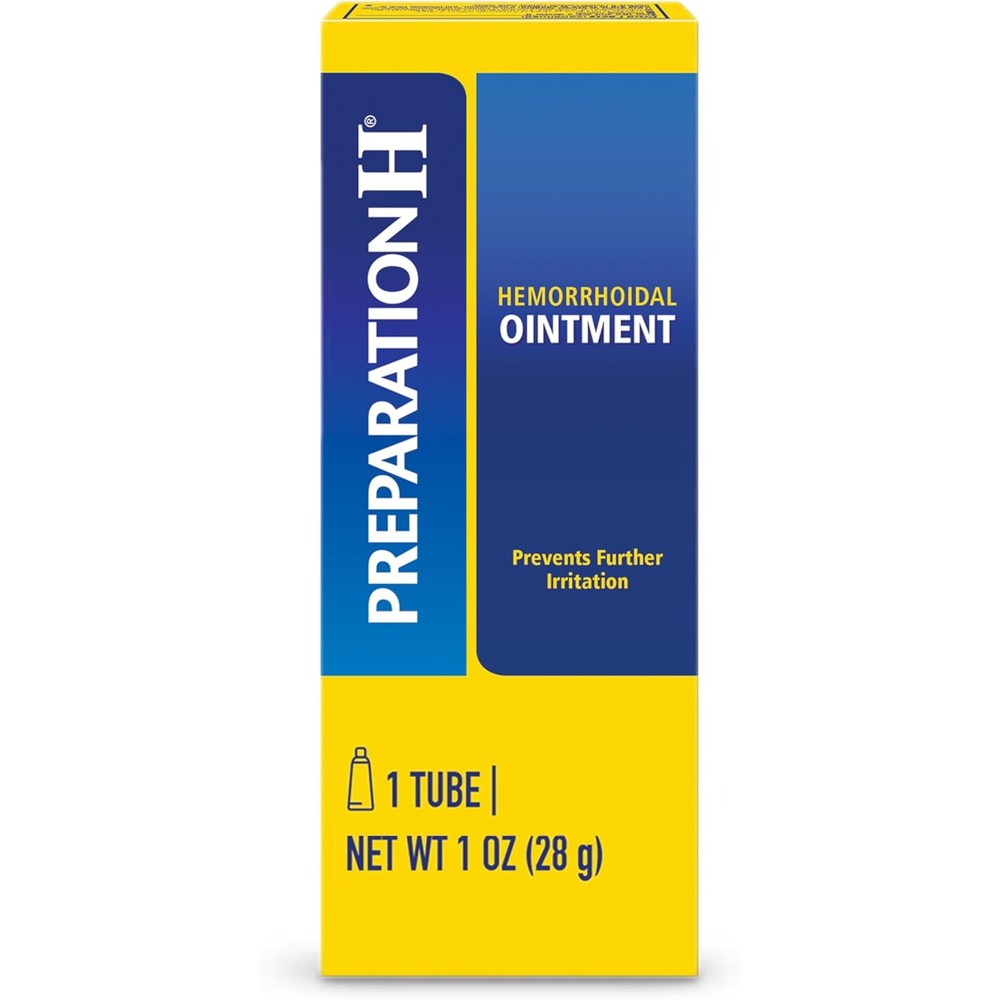 Preparation H Hemorrhoid Symptom Treatment Ointment front view packaging
