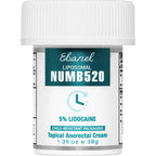 Ebanel Numb 520 five percent lidocaine cream jar front view for pain relief