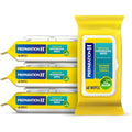 Preparation H Flushable Medicated Hemorrhoid Wipes front view of the four pack packaging.