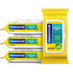 Preparation H Flushable Medicated Hemorrhoid Wipes front view of the four pack packaging.