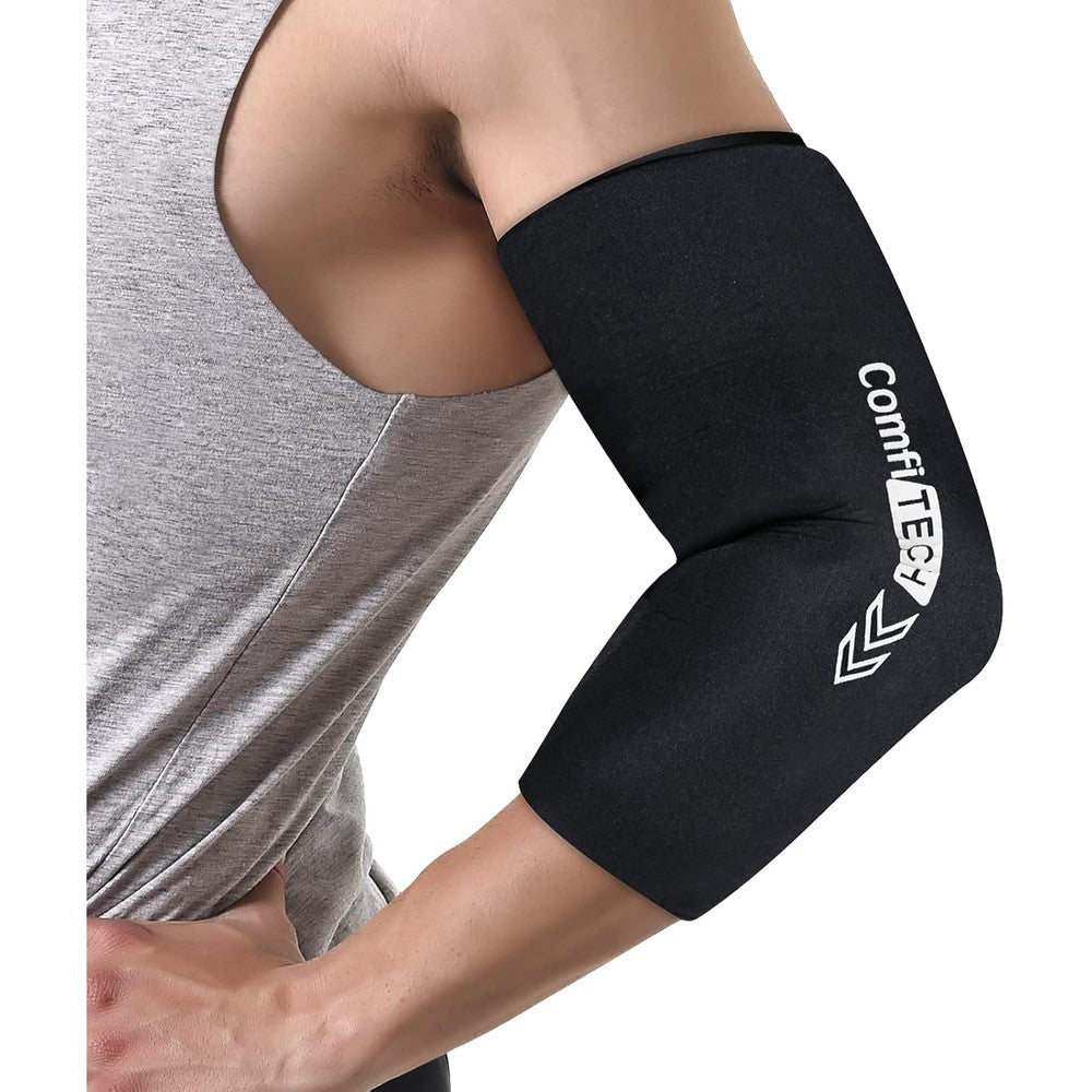 ComfiTECH elbow ice pack wrap front view for tennis elbow