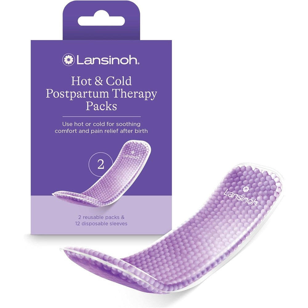 Lansinoh hot and cold postpartum therapy packs front view
