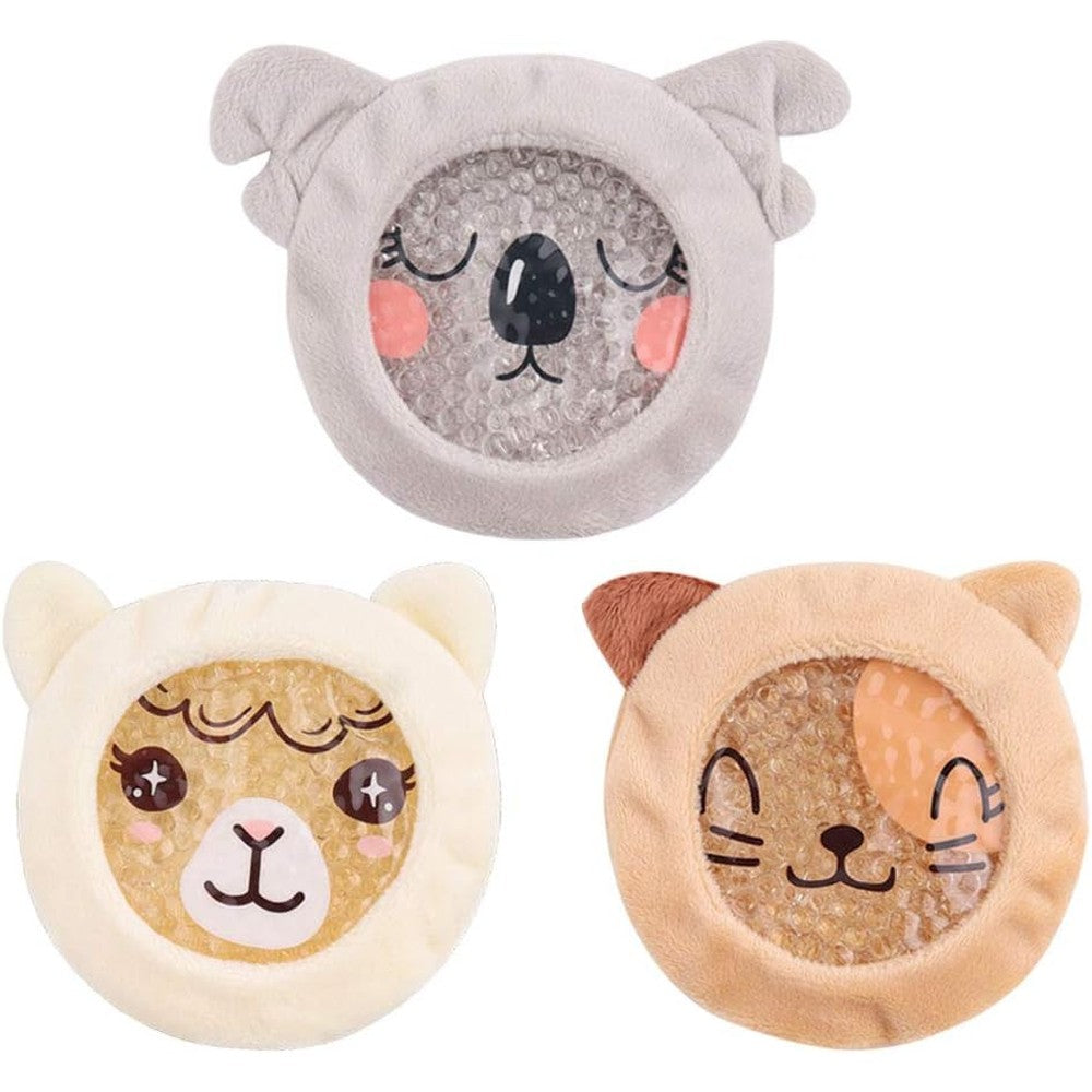 Hilph kids ice packs for boo boos featuring three animal designs