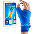 Fitomo thumb and wrist ice pack wrap front view for pain relief