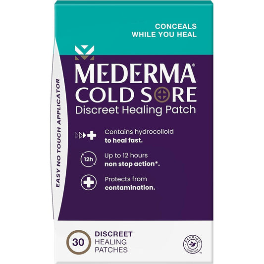 Mederma Cold Sore Discreet Healing Patch front view 30 count