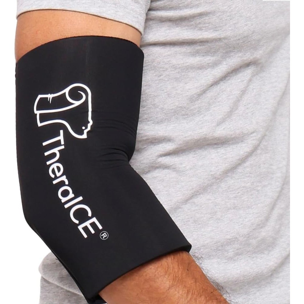 TheraICE Rx Elbow and Knee Compression Ice Pack Sleeve front view