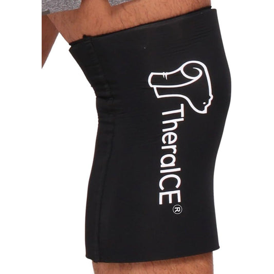 TheraICE Rx knee and elbow compression ice pack sleeve front view