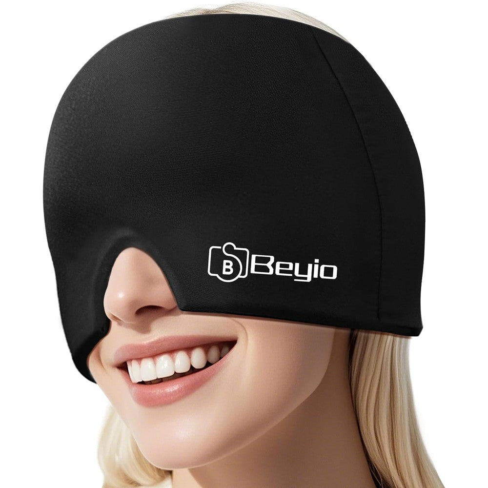Beyio Migraine Relief Cap front view for headache therapy