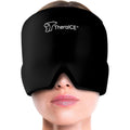 TheraICE Migraine Relief Cap front view worn on model