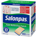 Salonpas Pain Relieving Patch two pack box front view for muscle relief