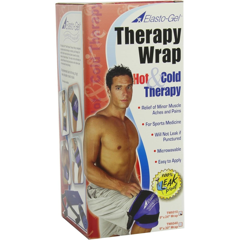 Elasto-Gel Hot and Cold Wrap 9 x 24 front view for premium pain relief.