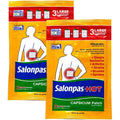 Salonpas Pain Relieving HOT Capsicum Patch front packaging showing the 2 pack variant