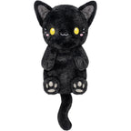 Happy Fuel Black Cat Microwavable Heating Pad 1.5 Pounds Unscented Plush Stuffed Animal For Muscle Relief And Cramp Comfort - Image 1