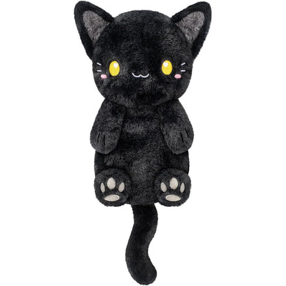 Happy Fuel Black Cat Microwavable Heating Pad 1.5 Pounds Unscented Plush Stuffed Animal For Muscle Relief And Cramp Comfort - Image 1