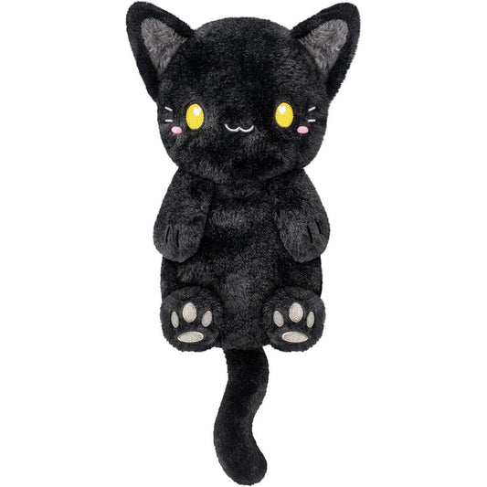 Happy Fuel Black Cat Microwavable Heating Pad 1.5 Pounds Unscented Plush Stuffed Animal For Muscle Relief And Cramp Comfort - Image 1