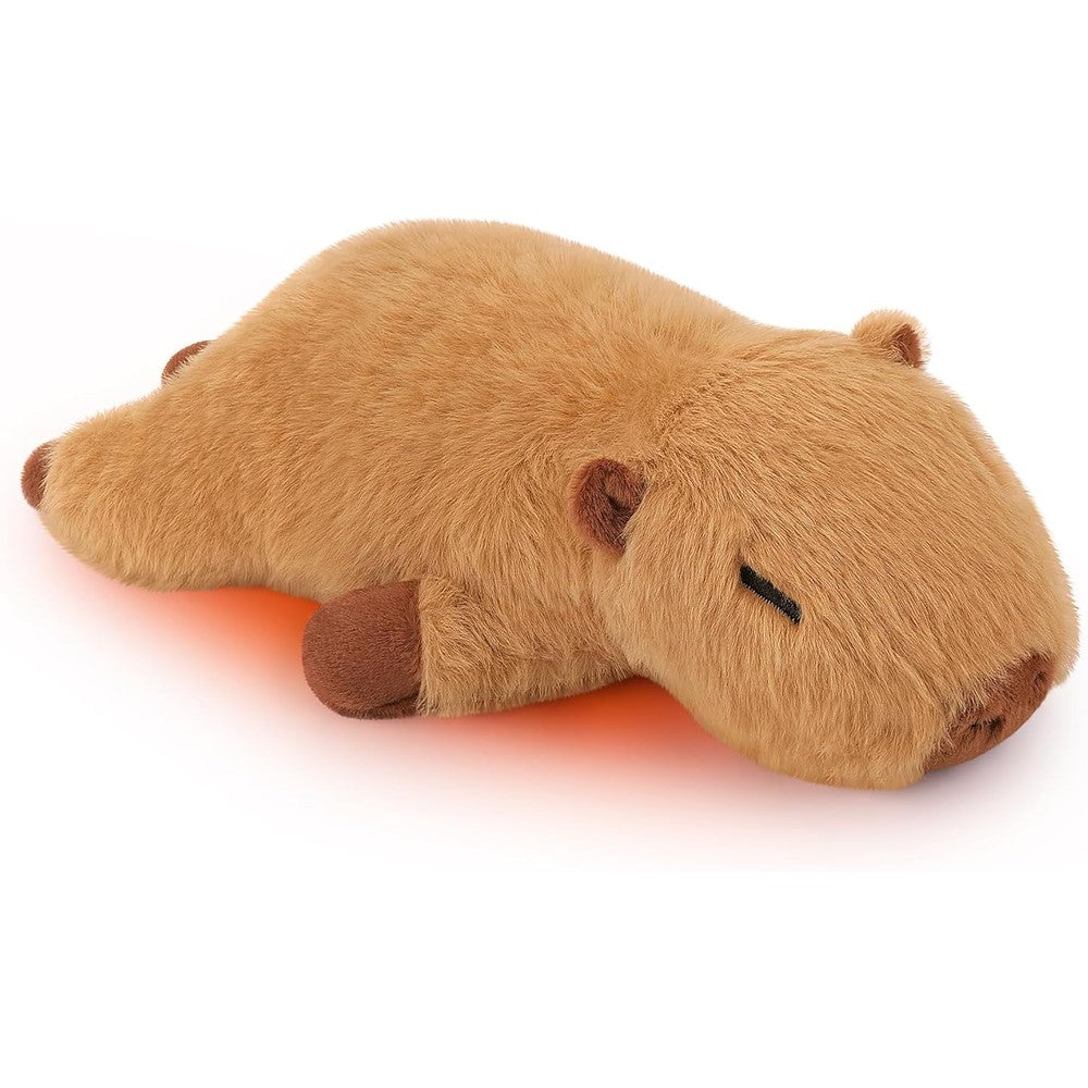 Auspicious Beginning weighted capybara plush heating pad front view