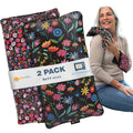 SunnyBay small microwave heating pad pack of two floral design