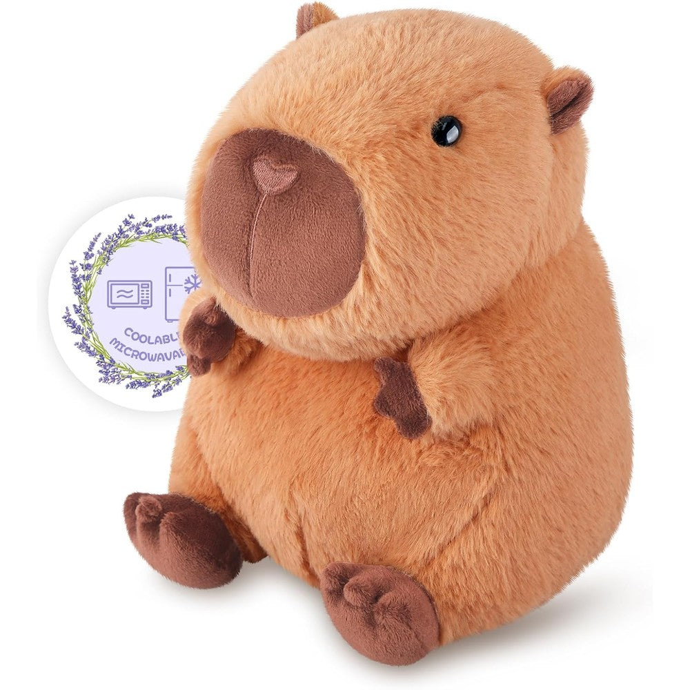 SuzziPals heatable capybara plush front view for relaxation