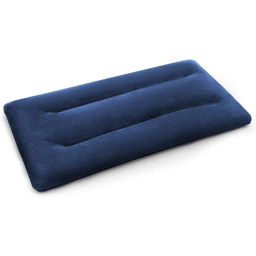 Morliden microwave heating pad front view in dark blue