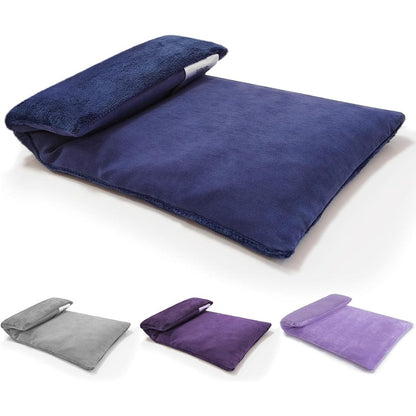 Uncn microwavable heating pad with lavender and flaxseed filling