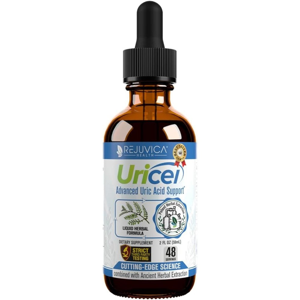 Rejuvica Health Uricel Advanced Uric Acid Support liquid supplement front view