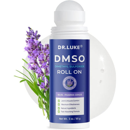 Dr. Luke Pharmaceutical Grade DMSO Roll On 99.9 Percent Pure Medical Grade Lotion For Joint And Muscle Relief With Arnica And Magnesium 3 Ounce - Image 1