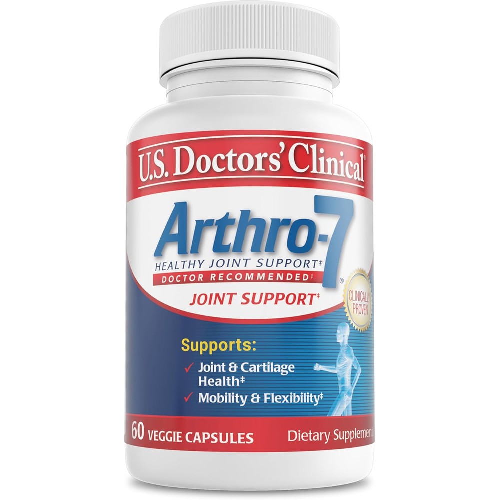 U.S. Doctorsâ€™ Clinical Arthro-7 joint support bottle front view