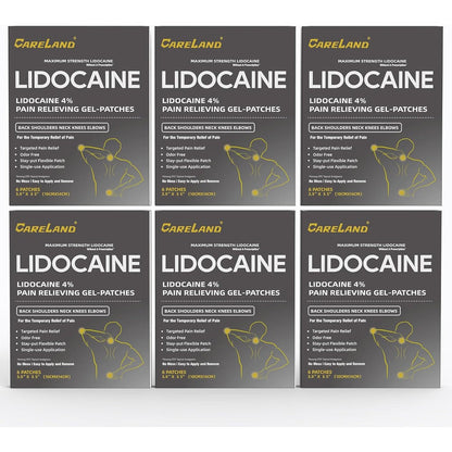 Careland 4% Lidocaine Pain Relief Patches 36 Count front view