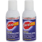 Stopain Extra Strength pain relief spray 2 pack front view