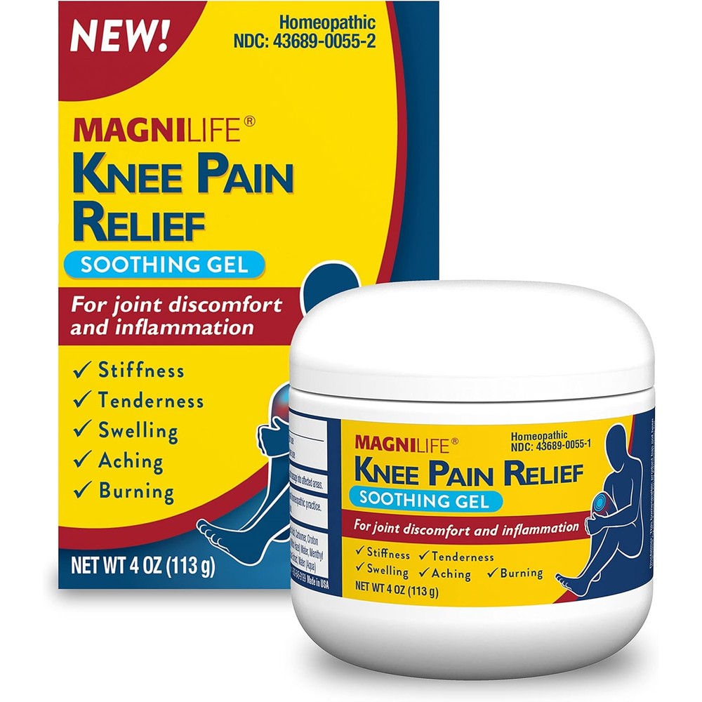 Magnilife Knee Pain Relief Soothing Gel 4 Ounce bottle front view