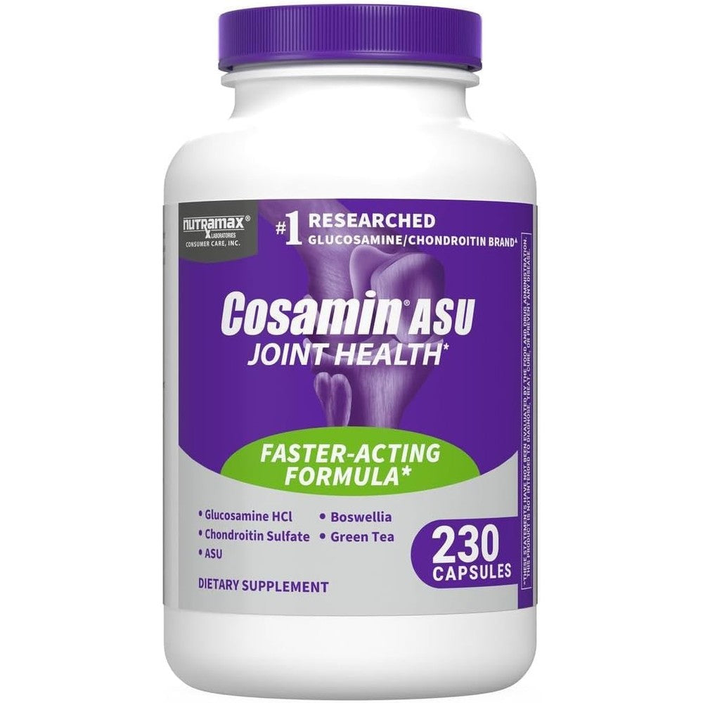 Nutramax Laboratories Cosamin ASU Joint Health 230 Capsules front view bottle