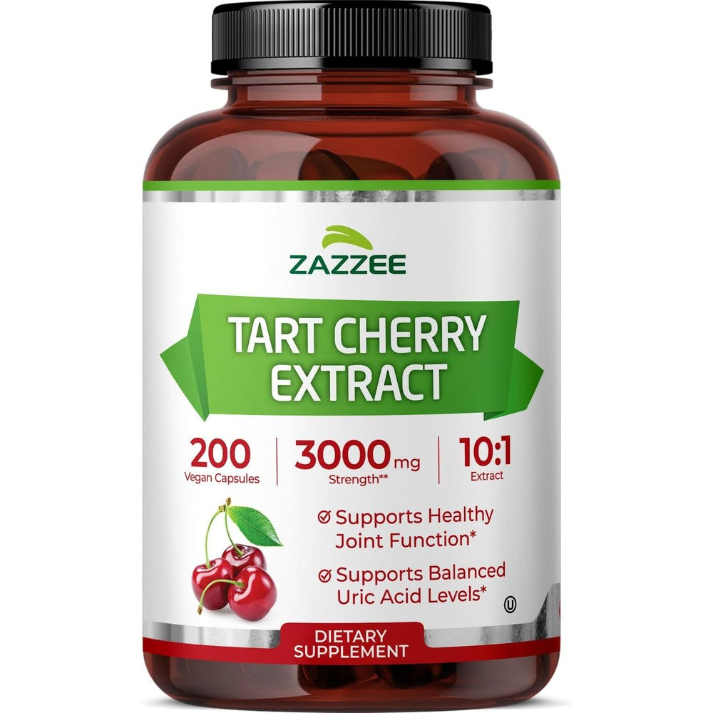 Zazzee Tart Cherry 10:1 Extract 3000mg bottle front view