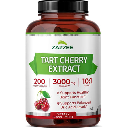 Zazzee Tart Cherry 10:1 Extract 3000mg bottle front view
