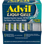 Advil Liqui-Gels 50x2 pack front view pain relief medicine