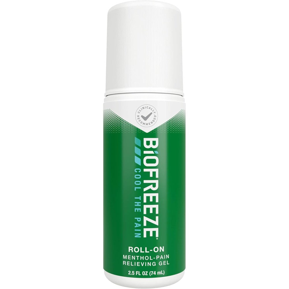 Biofreeze Pain Relief Roll On 2.5 Fluid Ounce front view