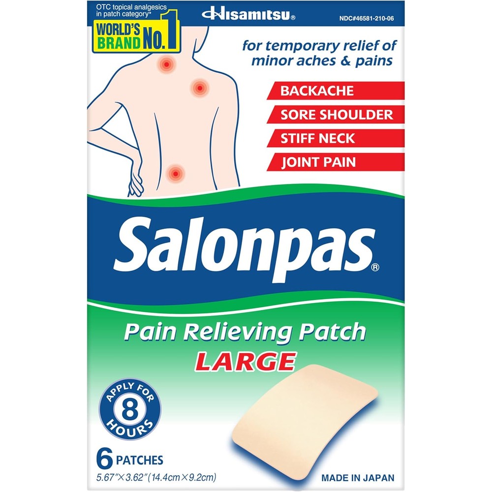 Salonpas Pain Relieving Patch Large box front view