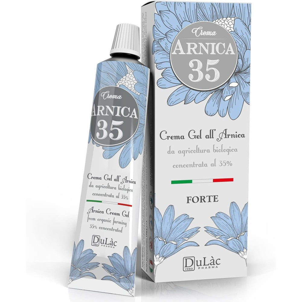 DulÃ c Arnica Cream Extra Strength tube front view for pain relief