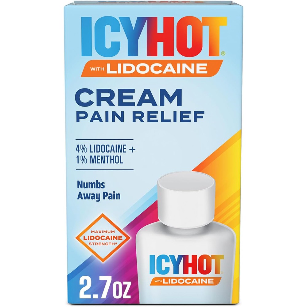 Icy Hot Max Strength Pain Relief Cream front view packaging