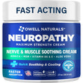Owell Naturals Neuropathy Nerve Relief Cream front view packaging for foot and hand care.