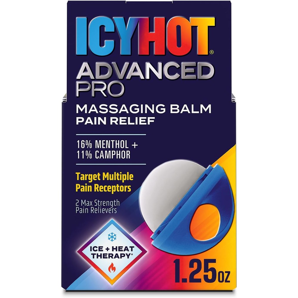 Icy Hot Advanced PRO Pain Relief Massaging Balm front packaging view