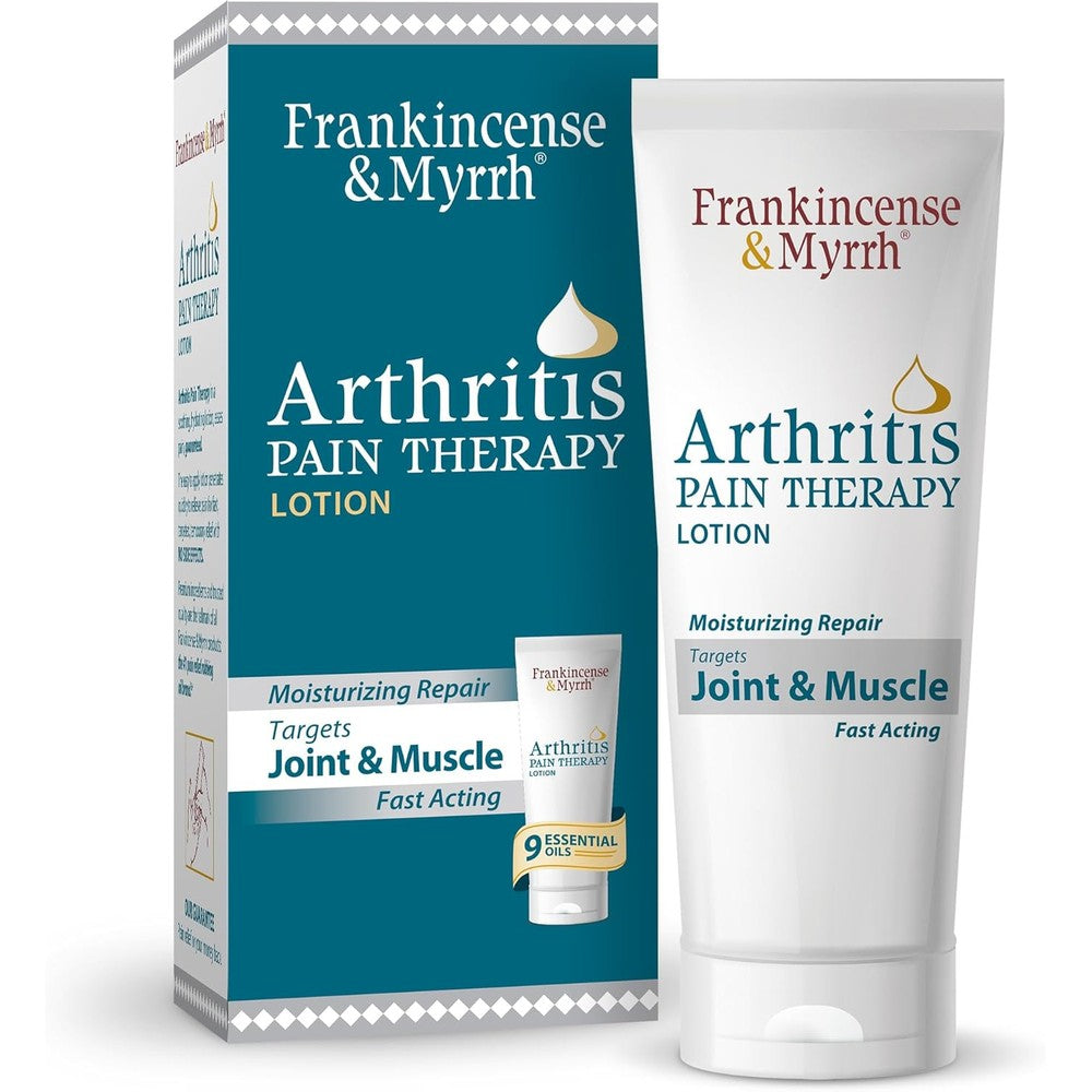 Frankincense and Myrrh Arthritis Pain Reliever Therapy Lotion front view packaging