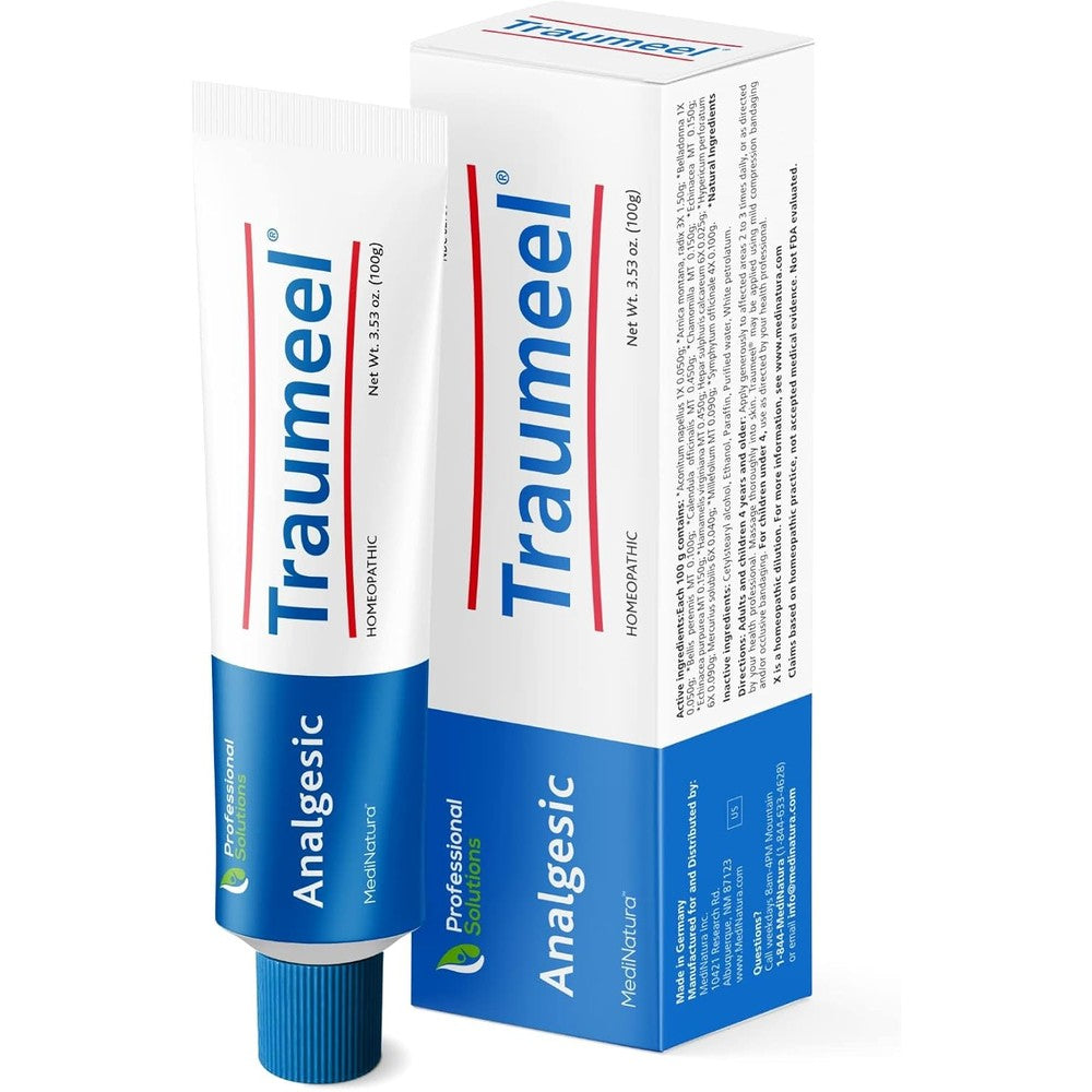 MediNatura Traumeel Ointment front view packaging for topical pain relief