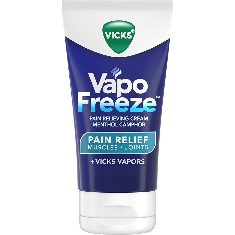 Vicks VapoFreeze Topical Pain Relief Cream front tube packaging