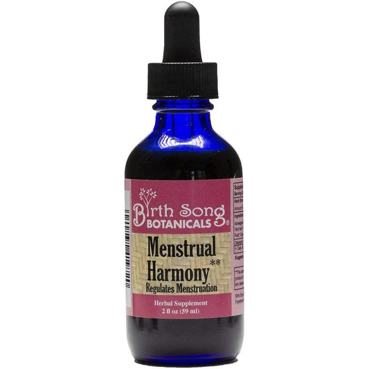 Birth Song Botanicals Menstrual Harmony Tincture front view bottle for natural hormone support