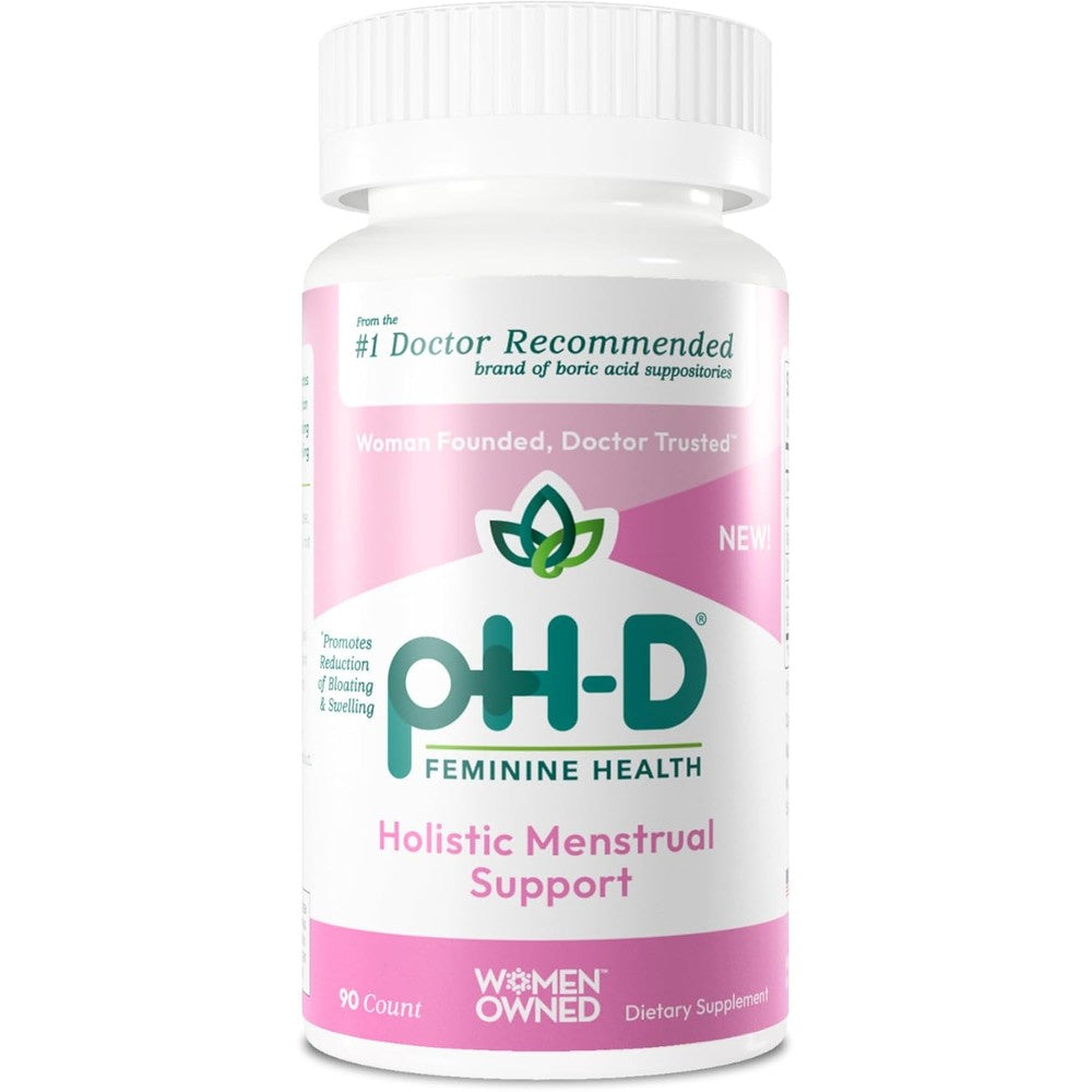 Ph-D Feminine Health Holistic Menstrual Support 90 Count bottle front view