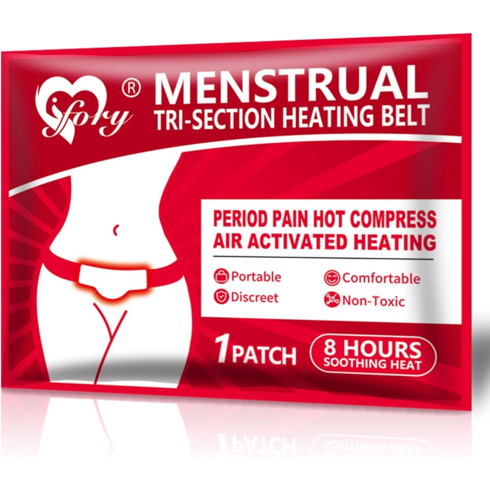 Ifory menstrual heating belt packaging front view for period cramps