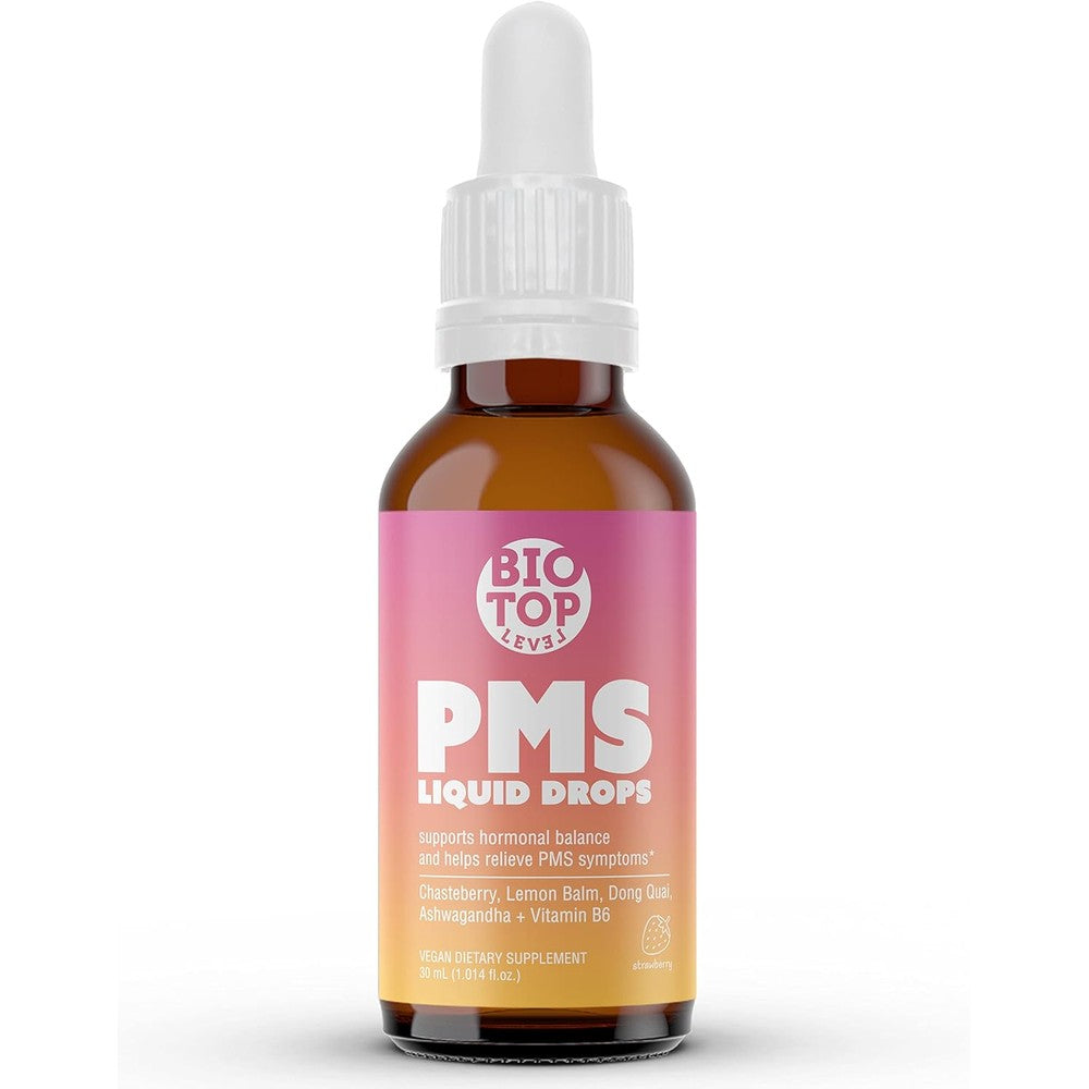 Biotoplevel PMS Relief Hormone Balance Liquid Drops bottle front view