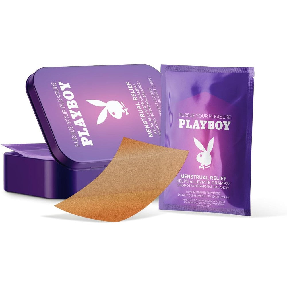 Avid Playboy Menstrual Relief PMS Oral Strips front view