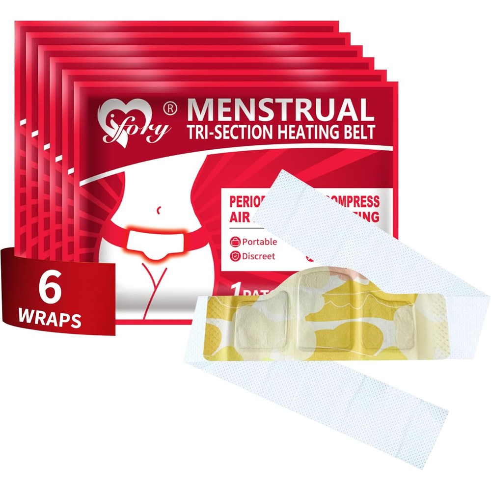 Ifory menstrual tri-section heating belt front packaging view