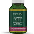 Harmony Nutraceuticals Ashoka Supreme Extract Capsules green bottle front view for female wellness